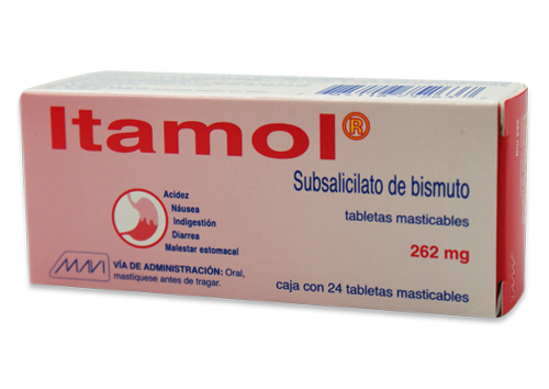 ITAMOL 24 TAB MAST 262 MG