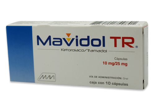 MAVIDOL TR 10 CAPS 25/10 MG