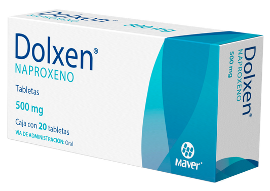 DOLXEN 20 TAB 500 MG