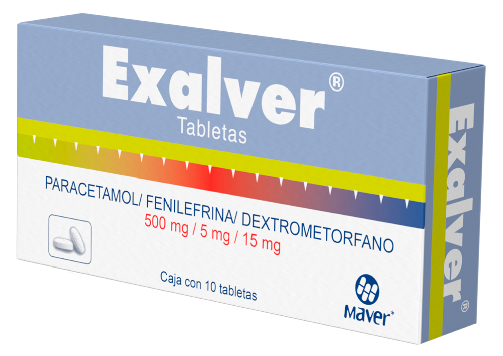 EXALVER NF 10 TAB 500/15/5 MG