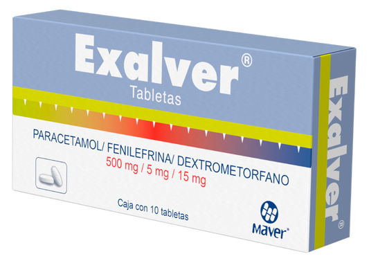 EXALVER NF 10 TAB 500/15/5 MG
