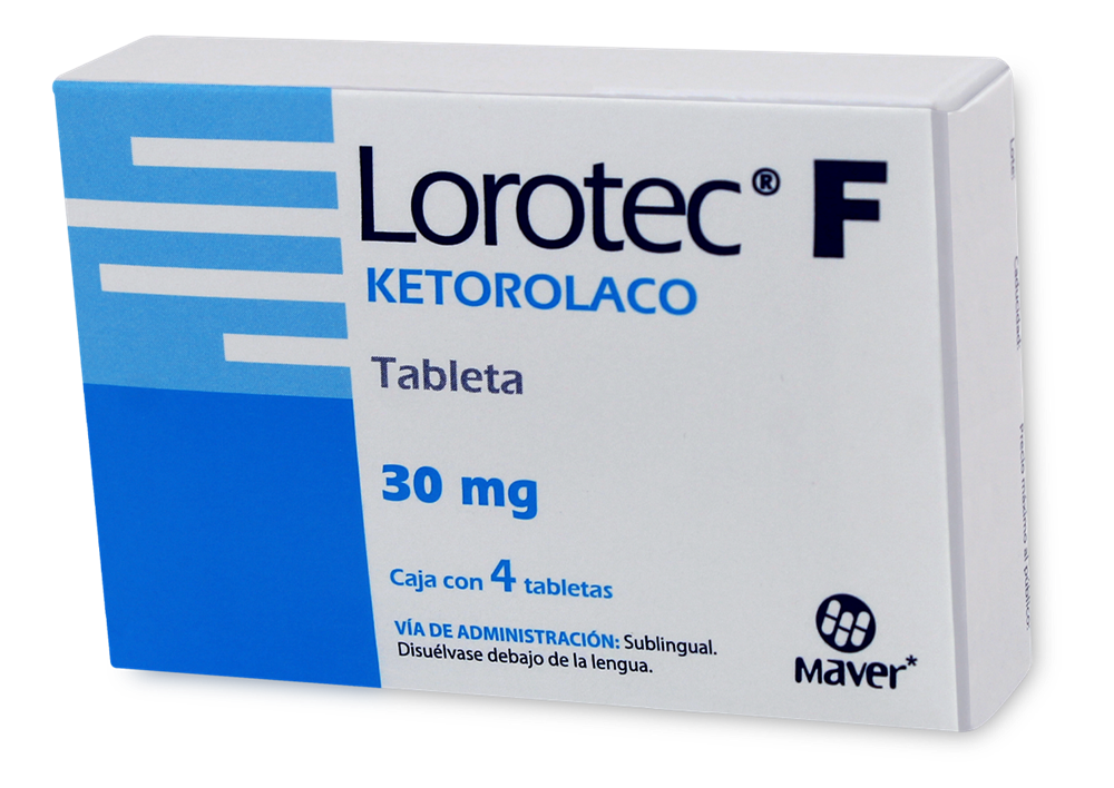LOROTEC-F SUBLI 4 TAB 30 MG
