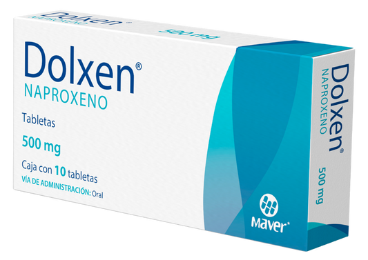 DOLXEN 10 TAB 500 MG