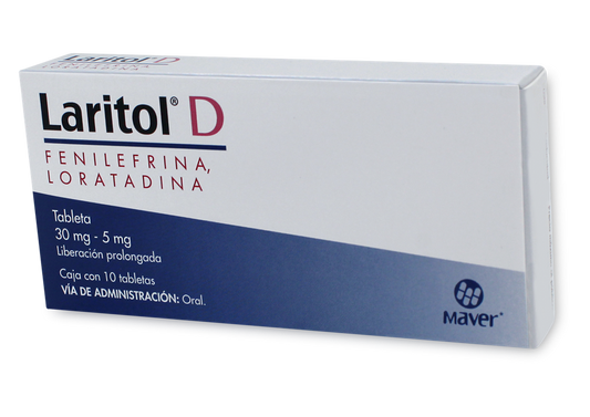 LARITOL D 10 TAB 30/5 MG