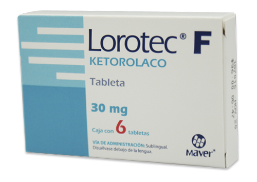 LOROTEC F 6 TAB 30 MG