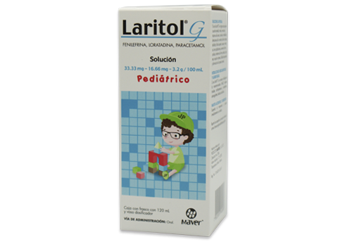 LARITOL G PED SOL 33.33/16.66 MG/120 ML