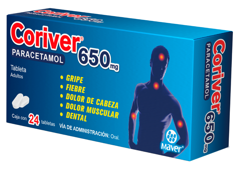 CORIVER 24 TAB 650 MG