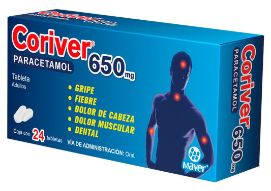 CORIVER 24 TAB 650 MG