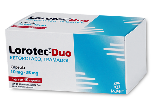 LOROTEC-DUO 40 CAPS 25/10 MG