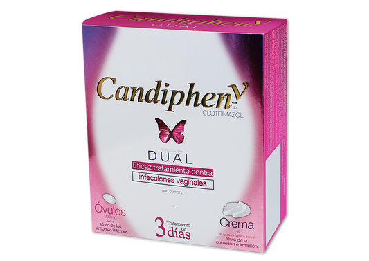 CANDIPHEN V-DUAL 1 CREMA 3 OVULOS
