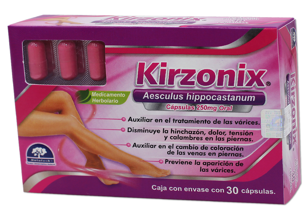 KIRZONIX 30 CAPS 250 MG