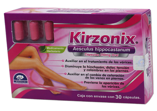 KIRZONIX 30 CAPS 250 MG