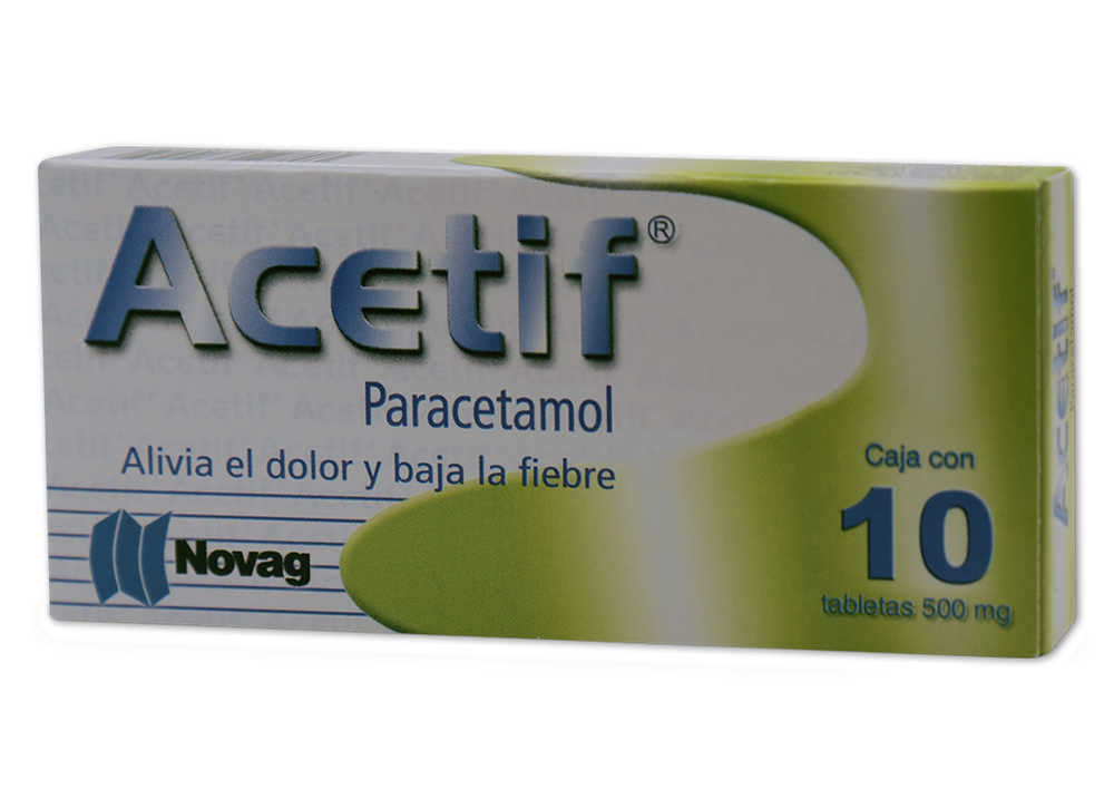 ACETIF 10 TAB 500 MG