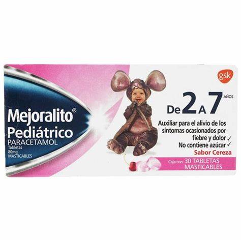 MEJORALITO PED 30 TAB 80 MG