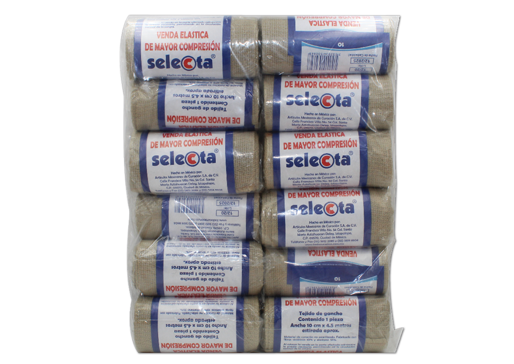VENDA ELAST ALT/COMPR 12 VENDAS 10CMX5 M