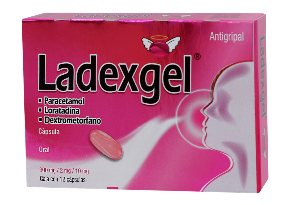 LADEXGEL 12 CAPS 300/2/10 MG