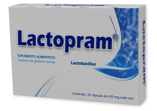 LACTOPRAM 20 CAPS 430 MG