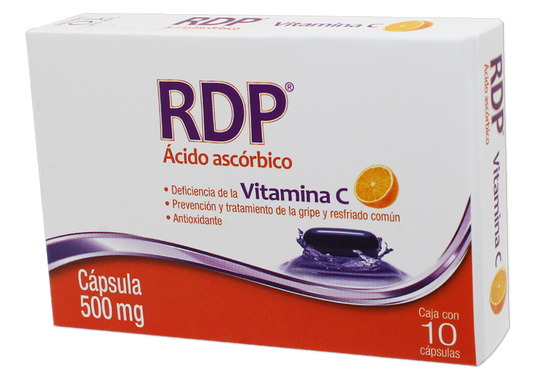 RDP ÁCIDO ASCÓRBICO 10 CAPS 500 MG