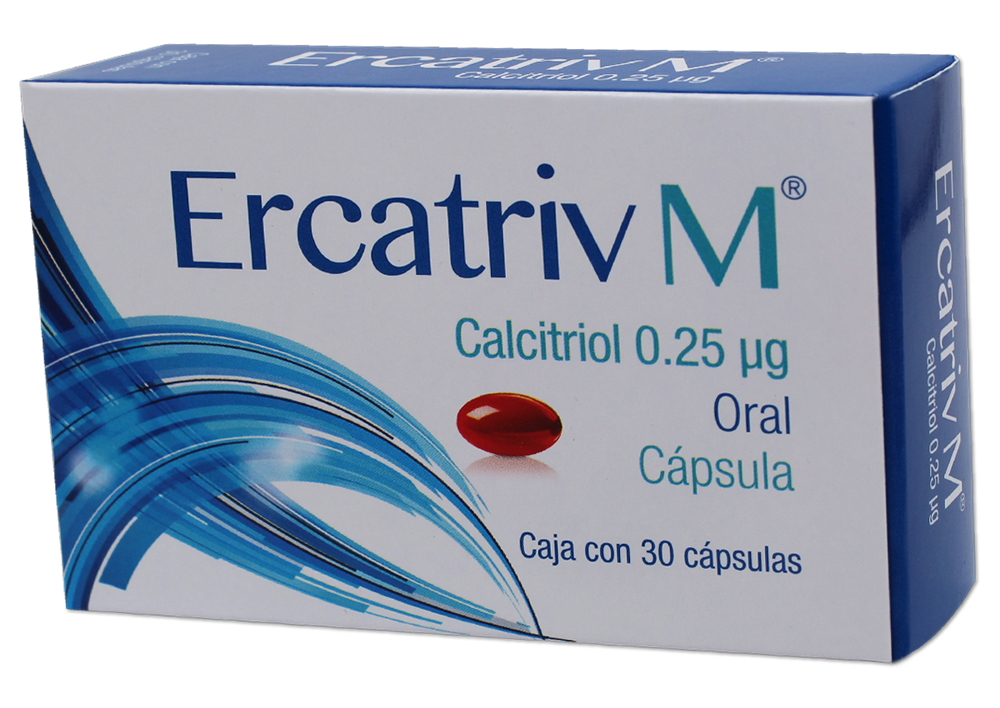 ERCATRIV M CALCITRIOL 30 CAPS 0.25 MCG