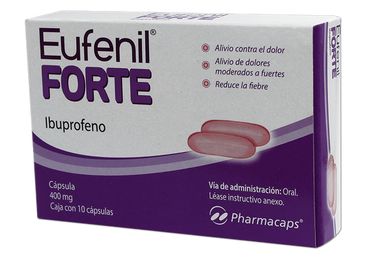 EUFENIL FORTE 10 CAPS 400 MG