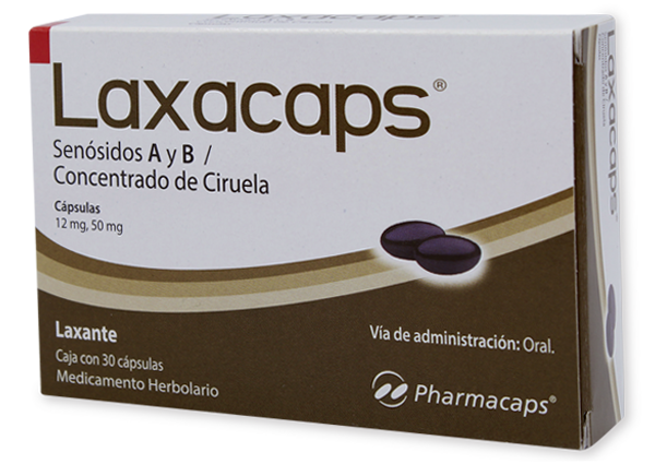 LAXACAPS 30 PERL 12/50 MG