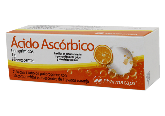 ACIDO ASCORBICO 10 COMP EFERV 1 G