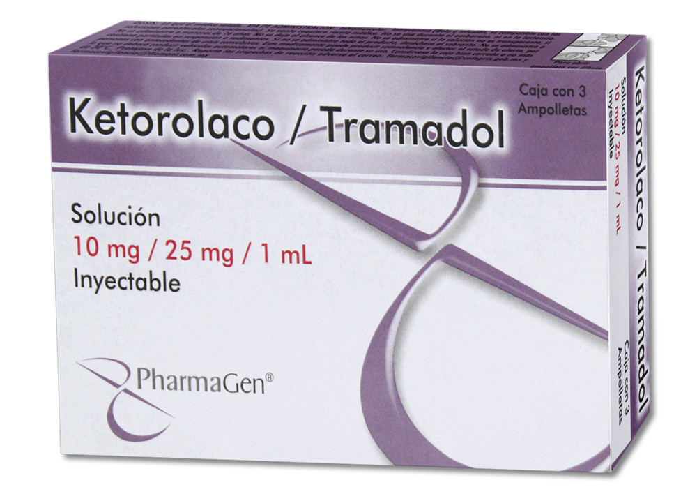 KETOROLACO/TRAMAD 3 AMP 10/25MG
