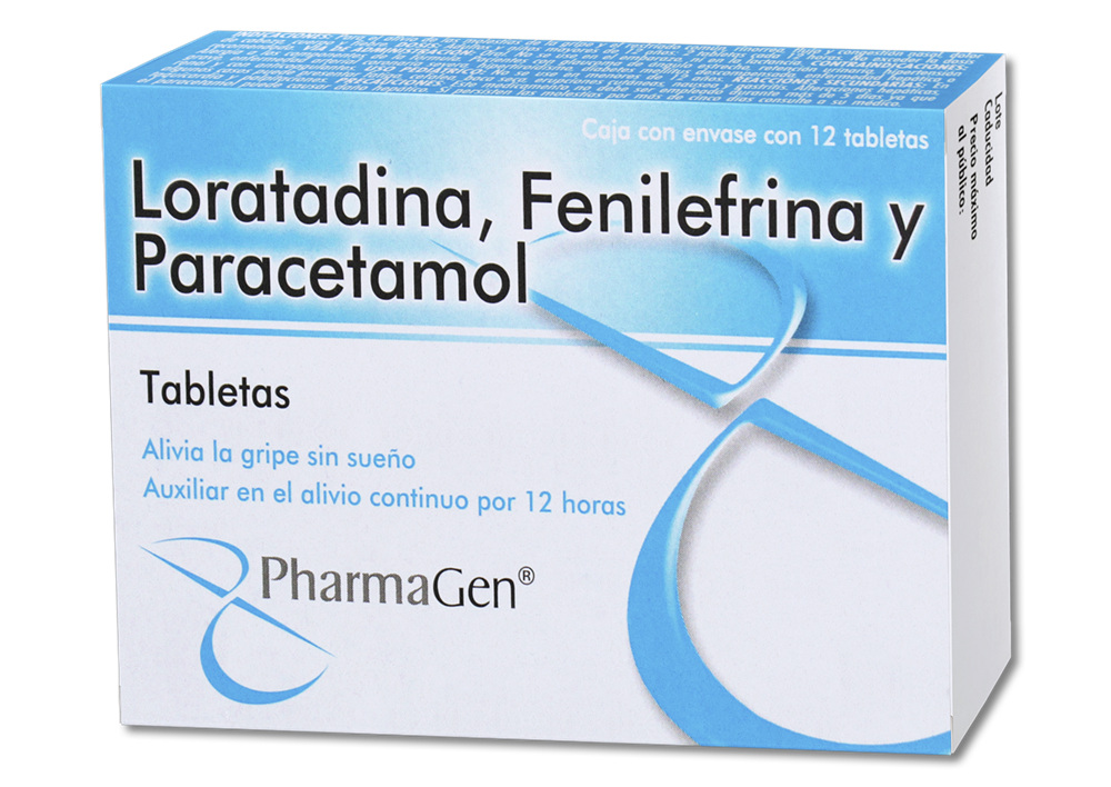 PARACE FENILE LORATA 12 TAB 2.5/5/500 MG