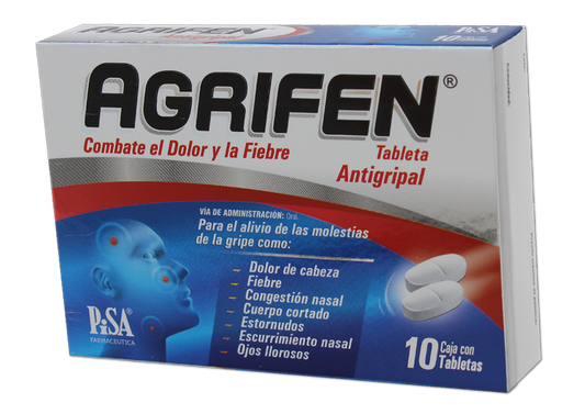 AGRIFEN 10 TAB 500 MG