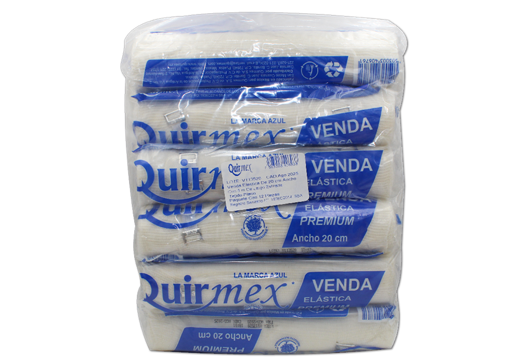 VENDA ELASTICA PREMIUM 12 VENDAS 20 CM