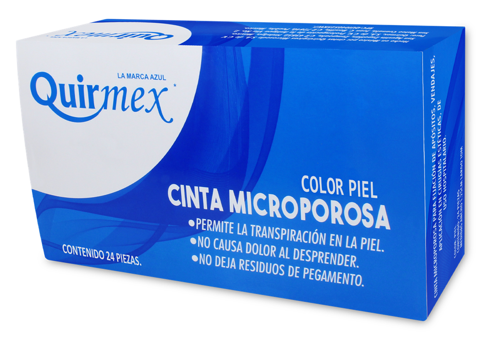CINTA MICROPOR PIEL 24 PZAS 1.25CMx10M
