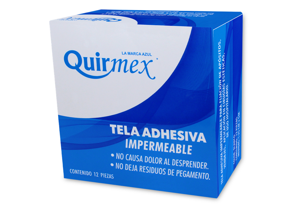 TELA ADHESIVA 12 CINTAS 1.25 CM X 5 M