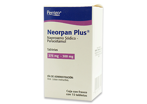 NEORPAN PLUS 15 TAB 275/300 MG
