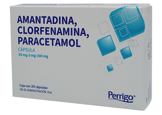 AMAN/CLOR/PARAC 24 CAPS 50/3/300 MG