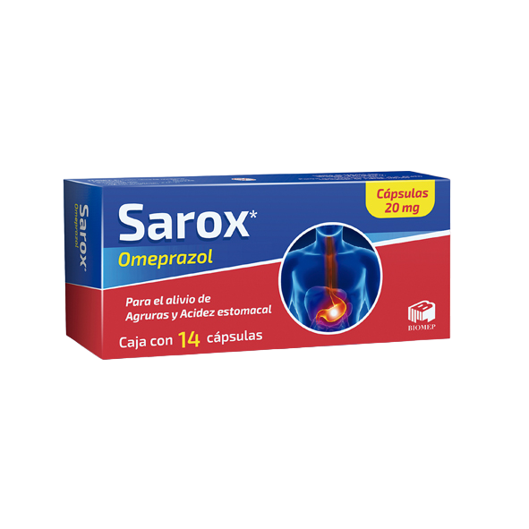 SAROX 28 CAPS 20 MG