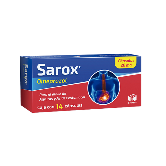 SAROX 28 CAPS 20 MG