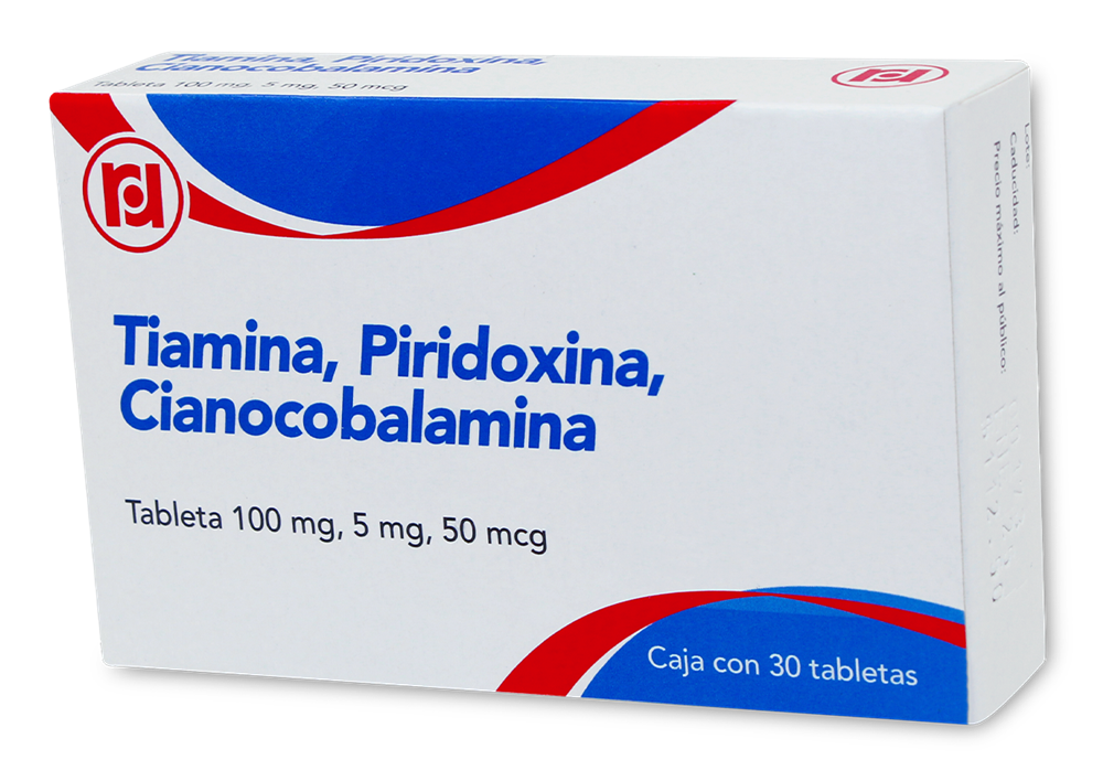 TIAMINA,PIRIDO,CIANO 30 TAB 100/5MG/5MC
