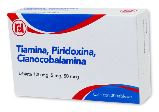 TIAMINA,PIRIDO,CIANO 30 TAB 100/5MG/5MC