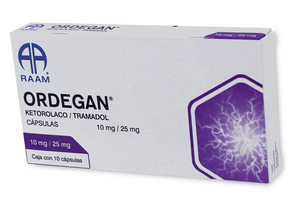 ORDEGAN 10 CAPS 25/10 MG