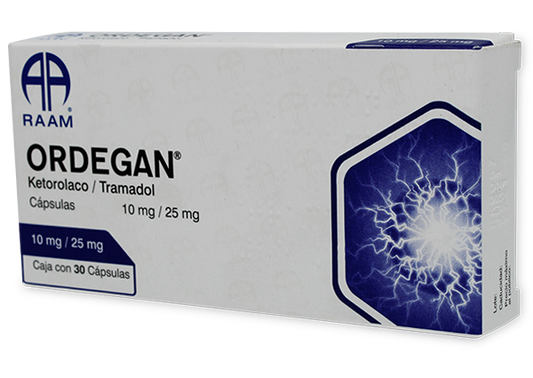ORDEGAN 30 CAPS 10/25 MG