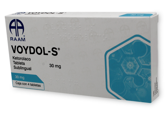 VOYDOL S 4 TAB SUBLINGUALES 30 MG