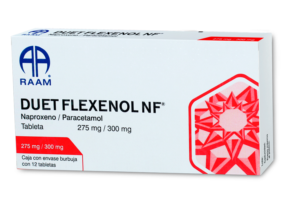DUET FLEXENOL NF 12 TAB 275/300 MG