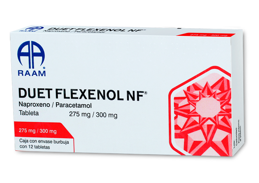 DUET FLEXENOL NF 12 TAB 275/300 MG