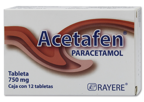 ACETAFEN 12 TAB 750 MG