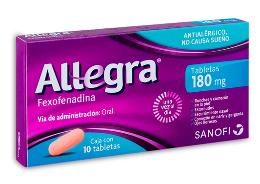 ALLEGRA 10 COMPRIMIDOS 180 MG