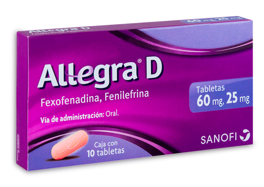 ALLEGRA 10 TABS 60/25MG