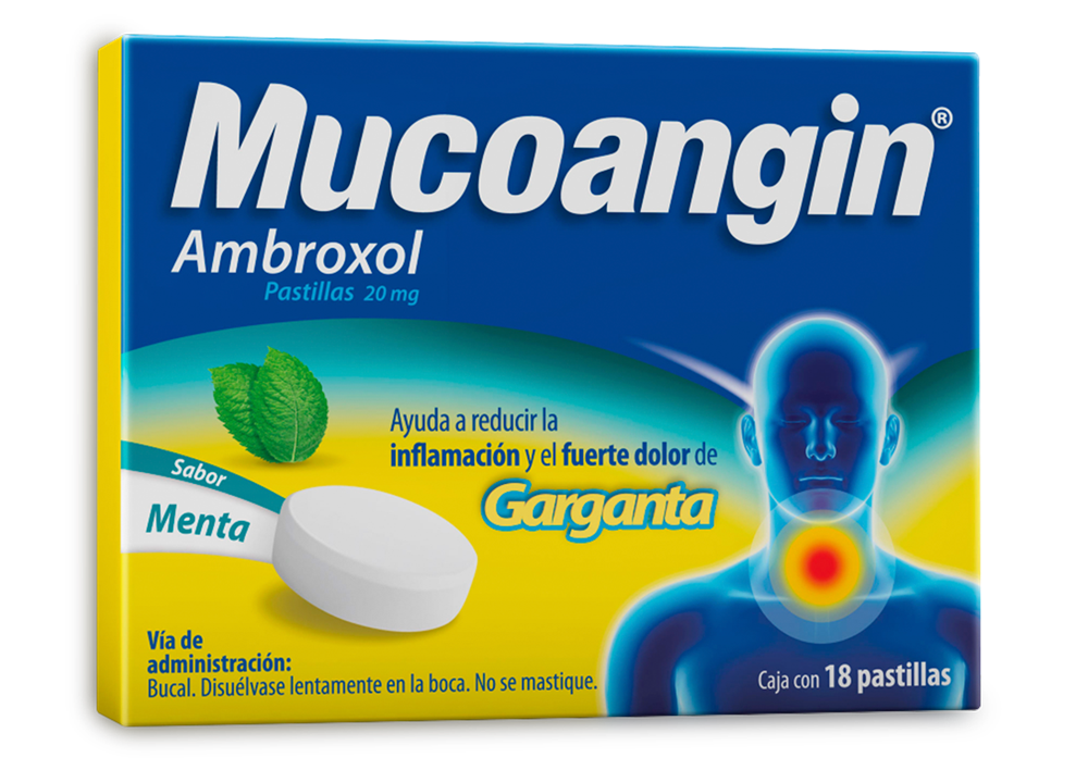MUCOANGIN 18 PASTILLAS MENTA 20 MG