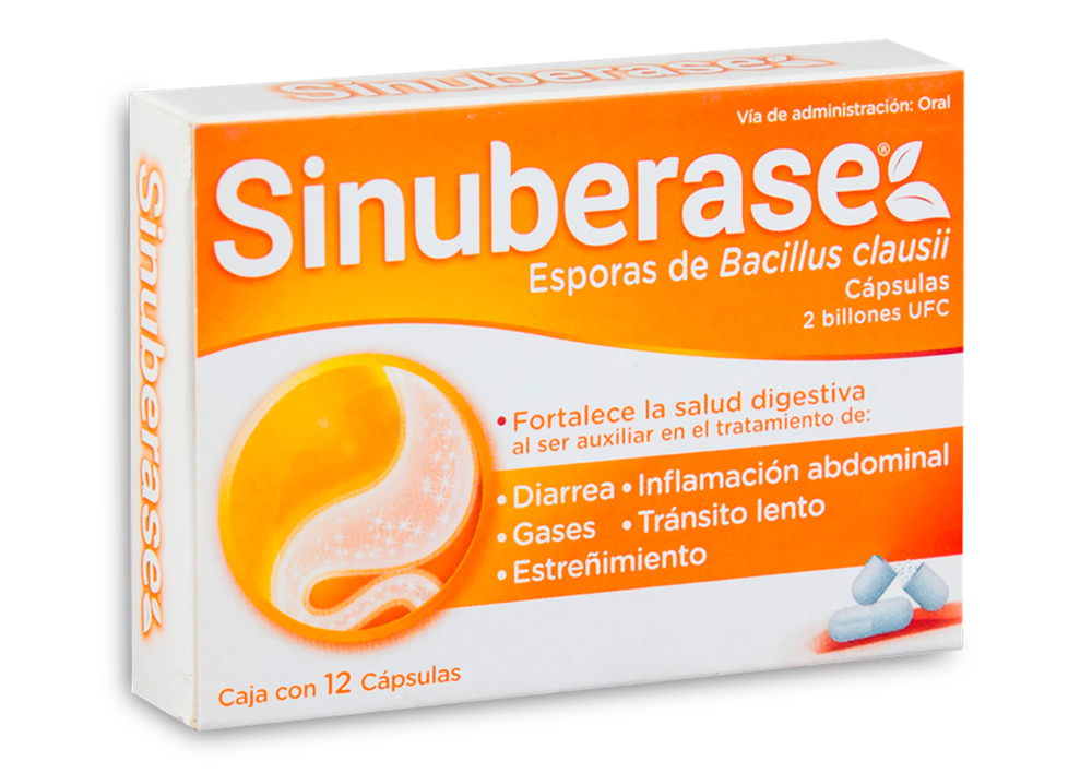 SINUBERASE 12 CAPSULAS 2BILLONES CFU
