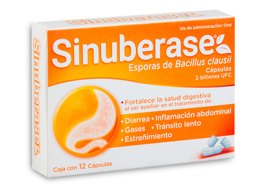 SINUBERASE 12 CAPSULAS 2BILLONES CFU