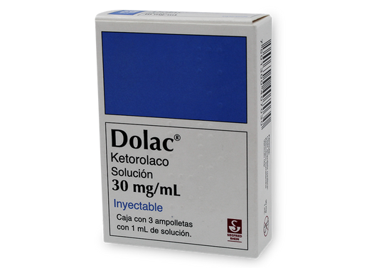 DOLAC 3 AMPOLLETAS 30MG/1ML